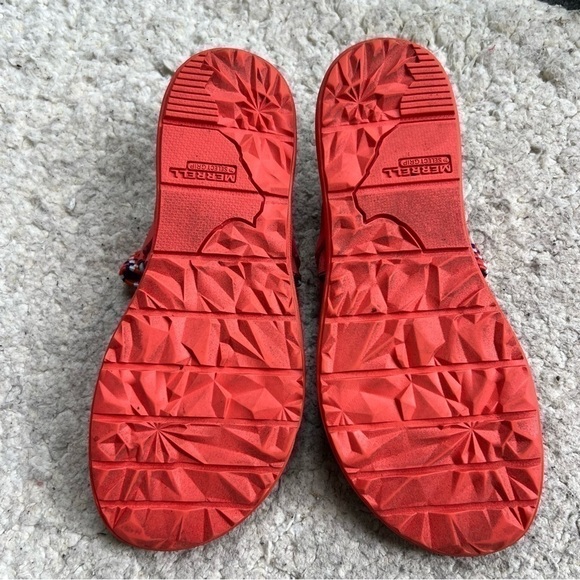 Merrell Women's AROUND TOWN SUNVUE Hot Coral Thong Sandals Size 8 - Picture 5 of 11